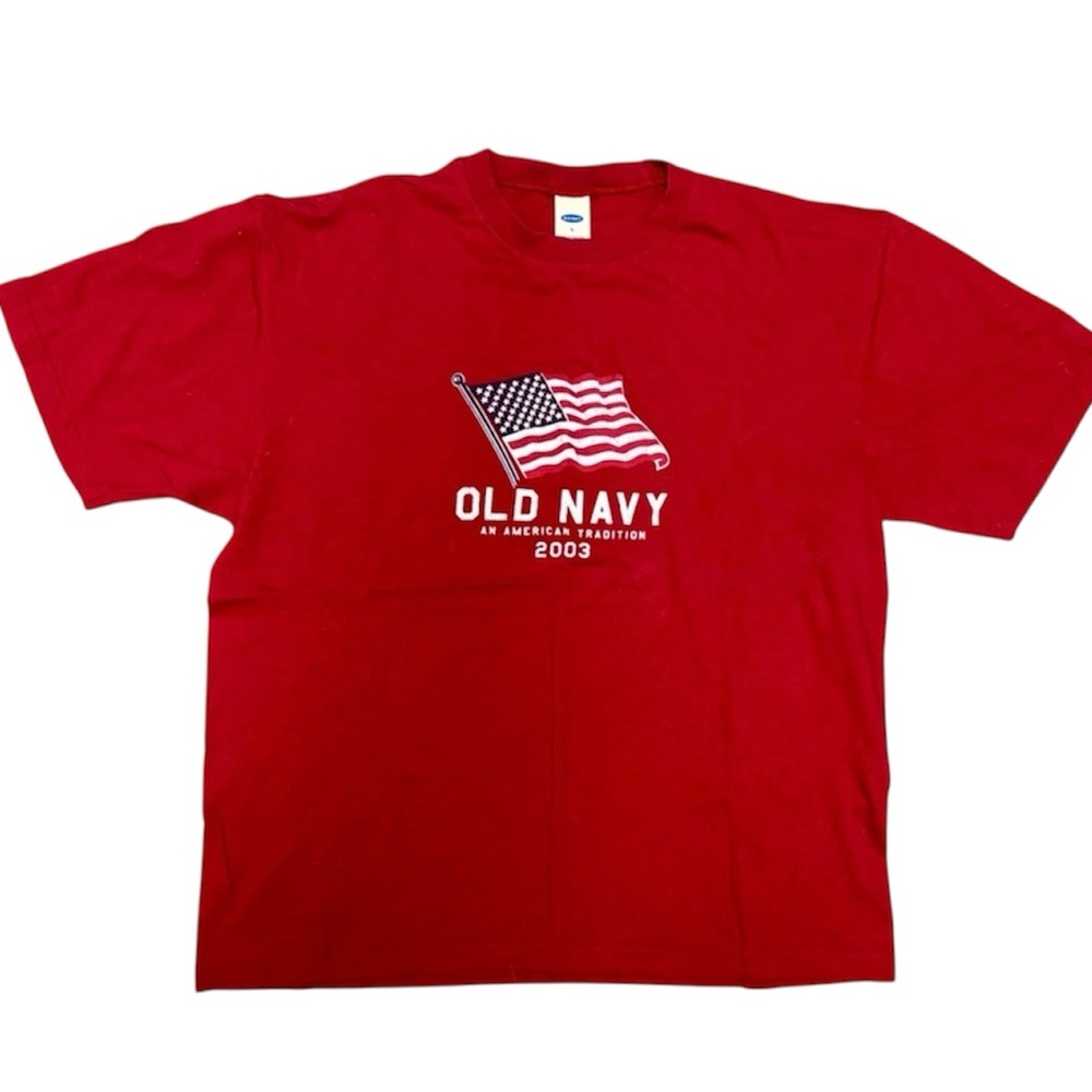 Old Navy Vintage Flag Tee Size large (oversized) Unisex